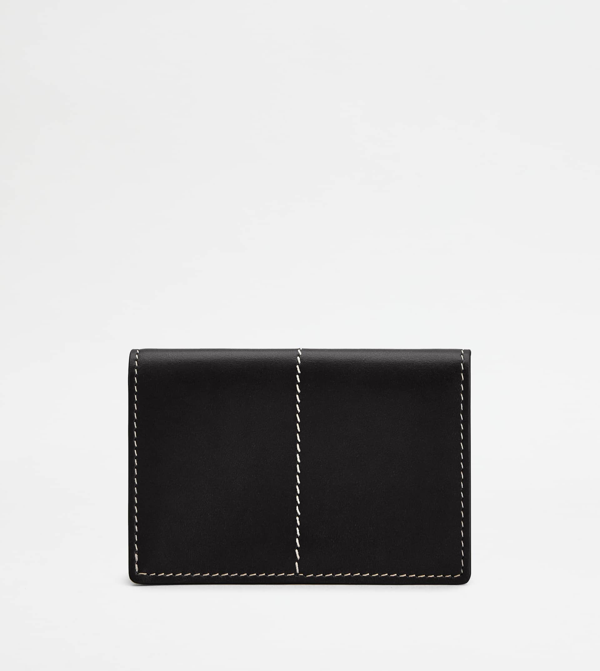 BUSINESS CARD HOLDER IN LEATHER - BLACK - 3