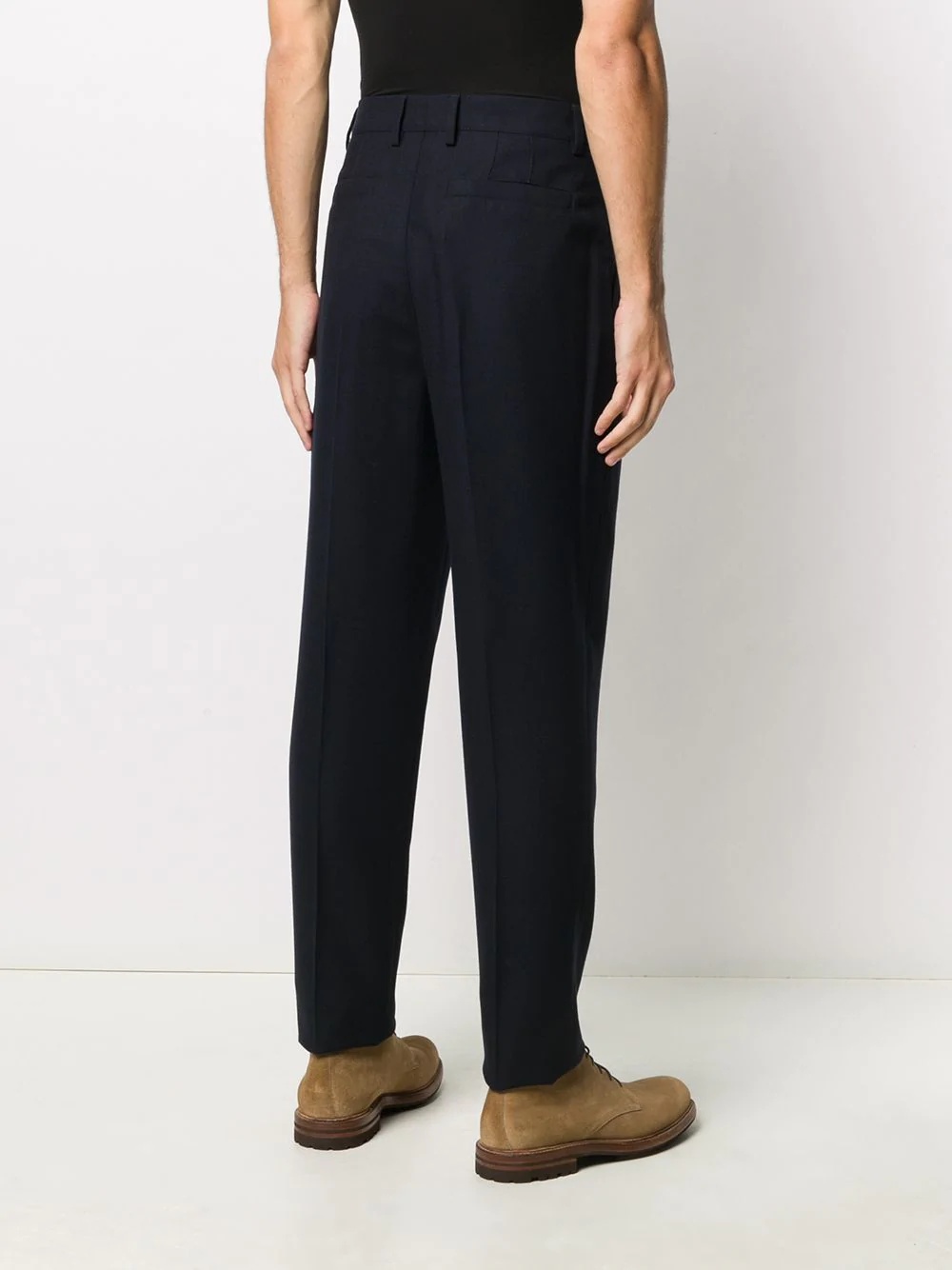 tapered wool trousers - 4