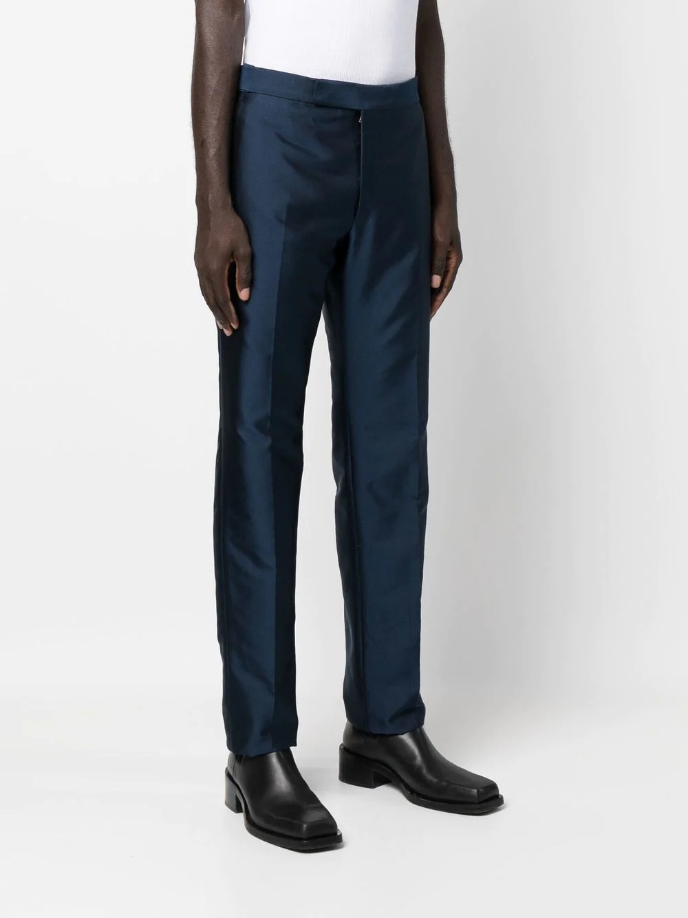 slim-fit tailored trousers - 3