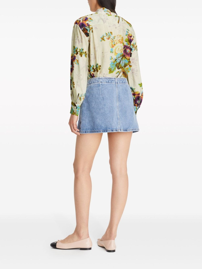 floral-pattern pussy-bow blouse 4