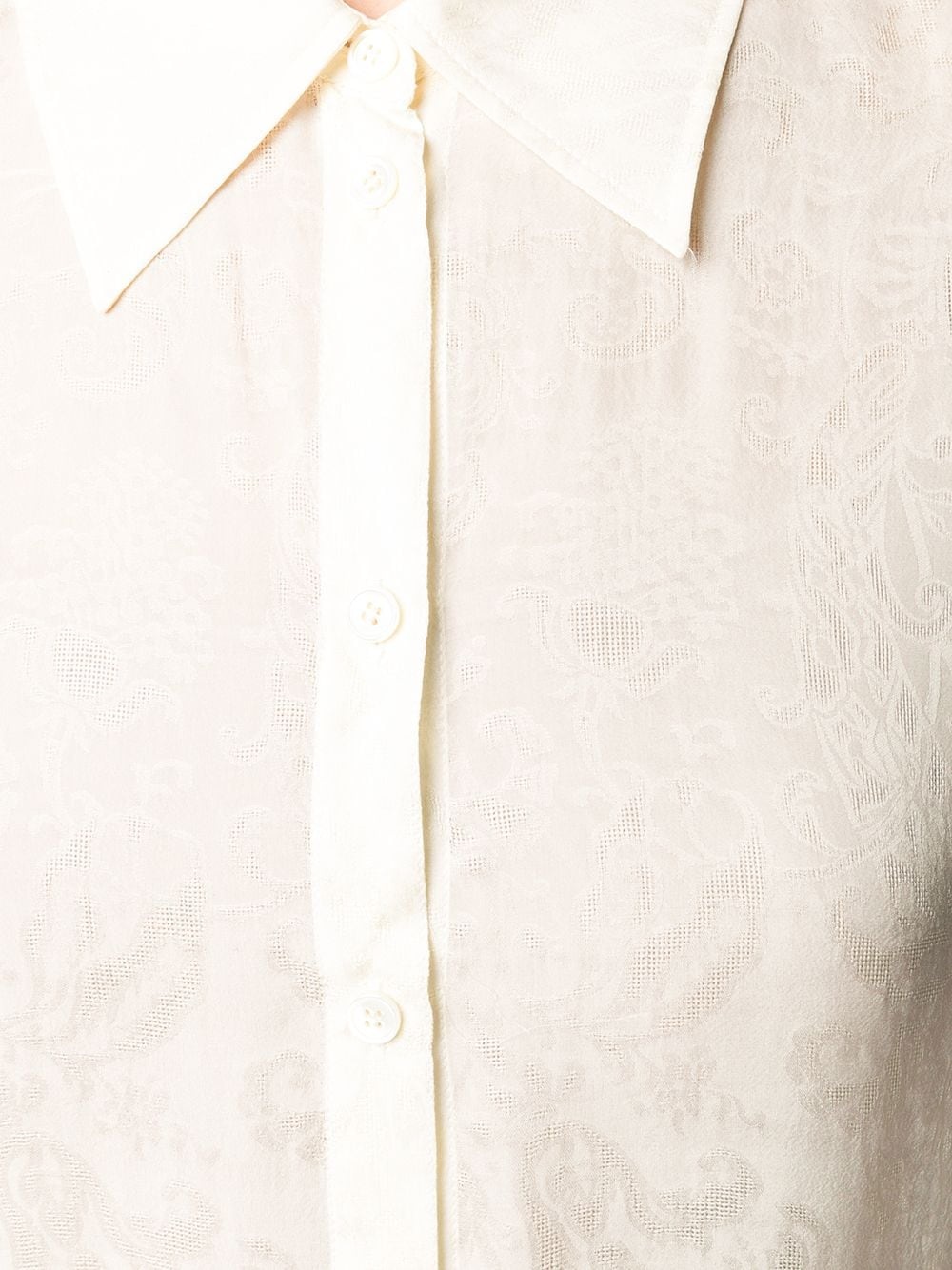 lightweight lace-detail shirt - 5