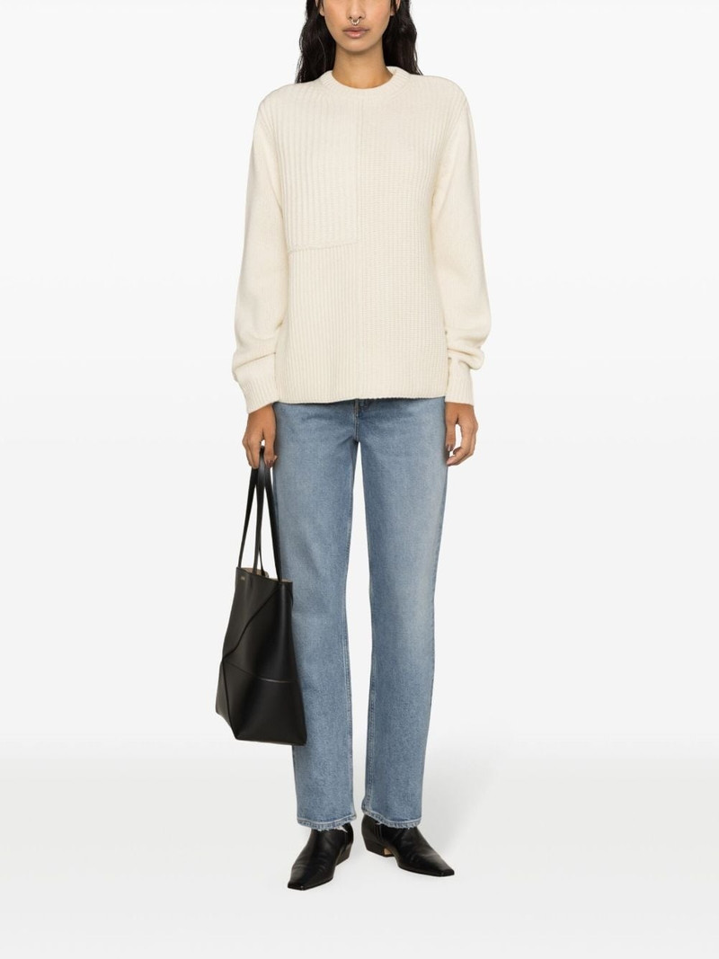 Totême Vilo panelled wool jumper outlook