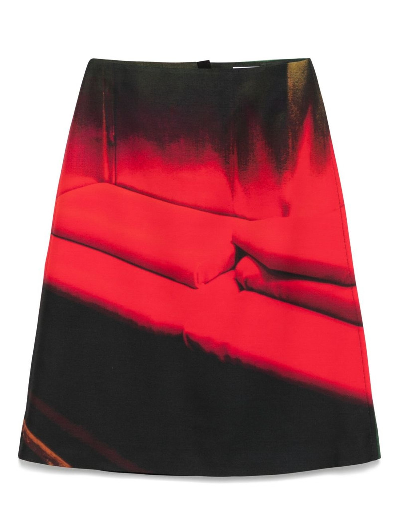 printed midi skirt 1