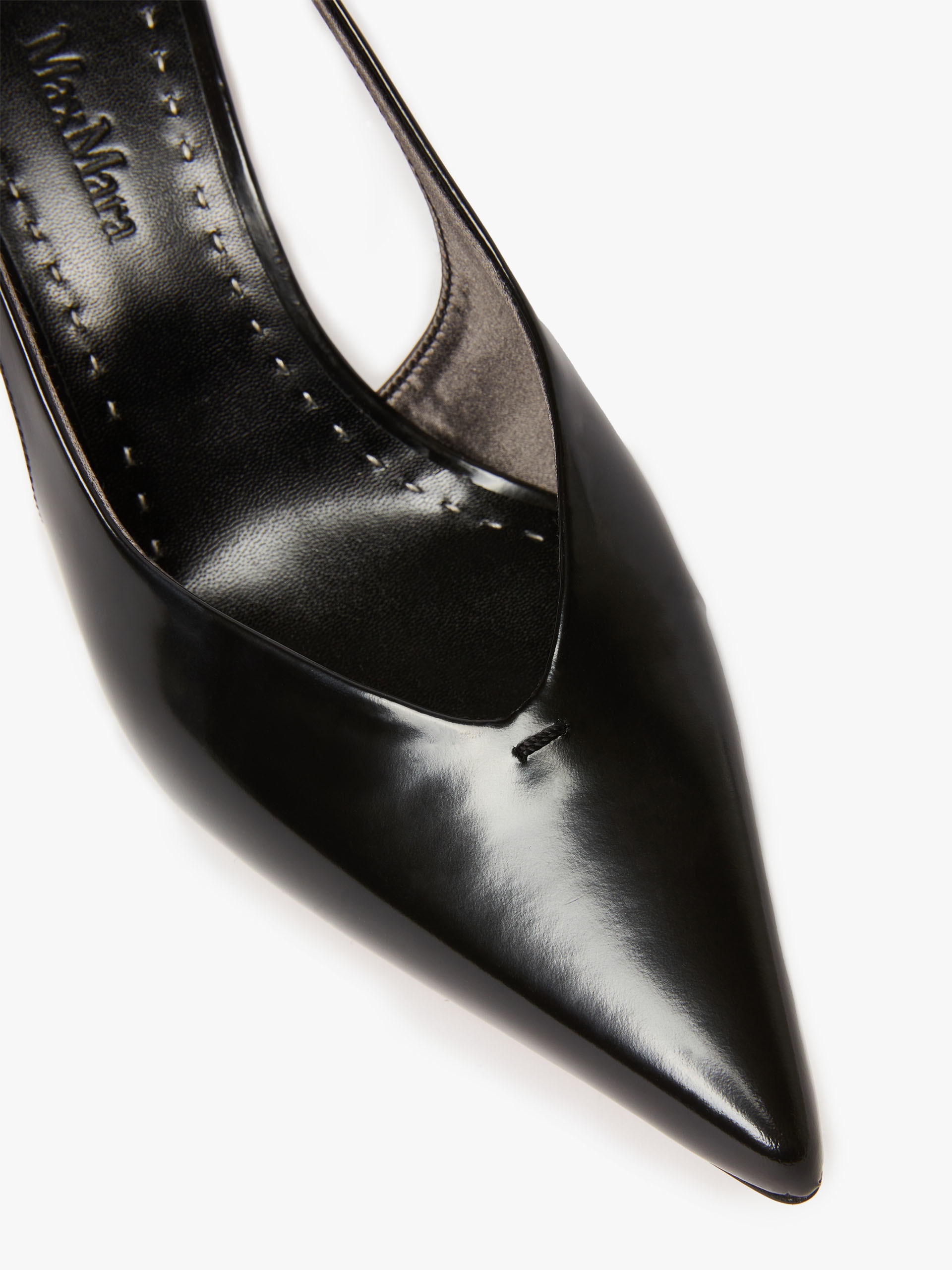 MMSLING Leather slingback court shoes - 4