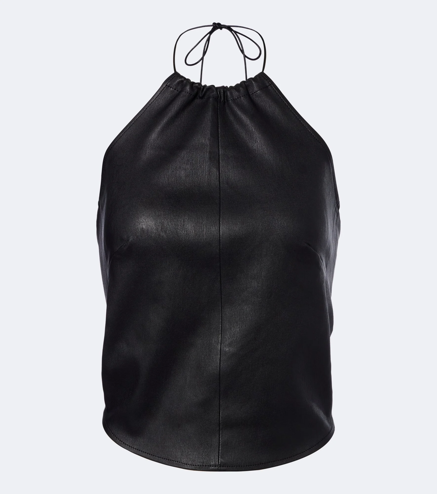 Rosie halterneck leather top - 1