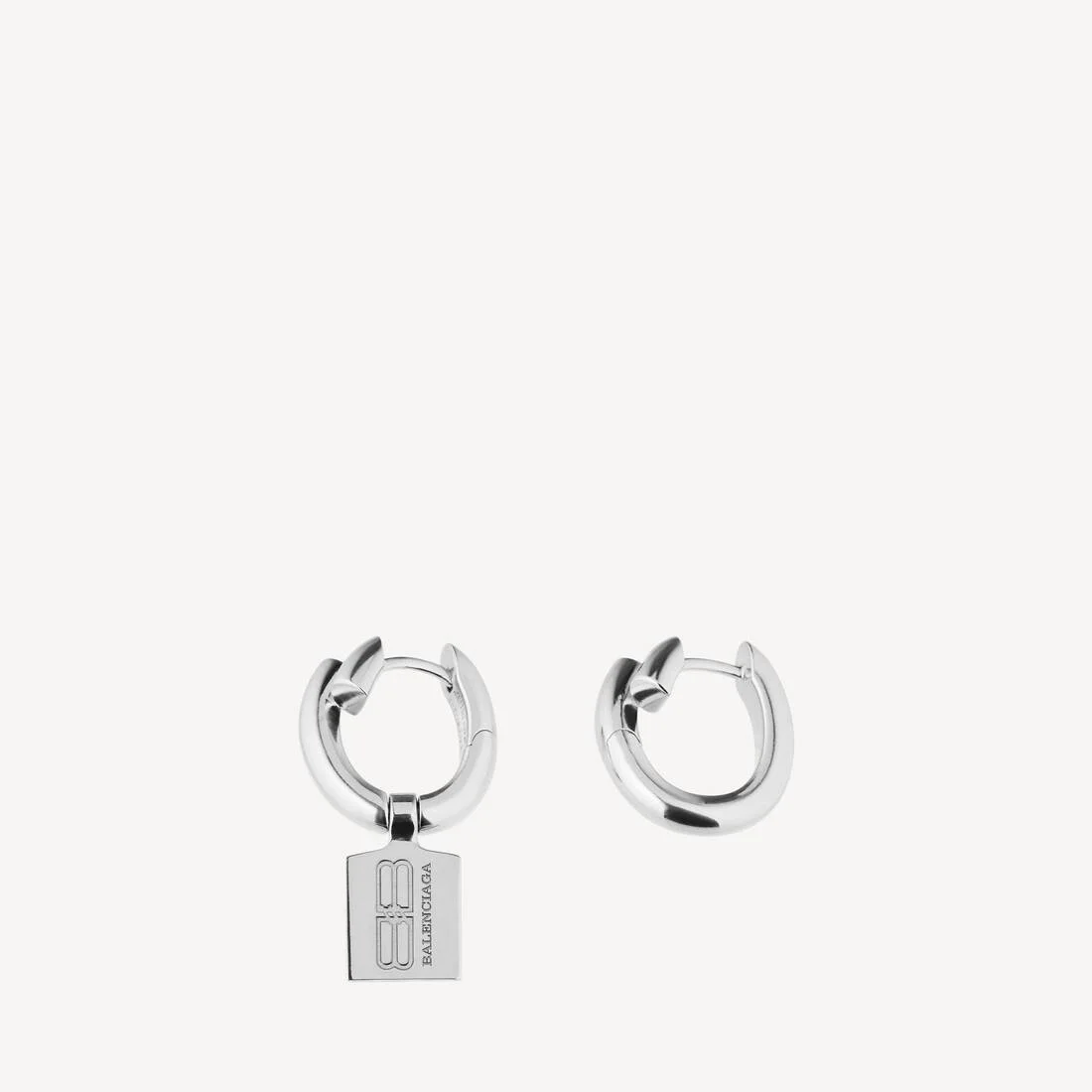 Women's Saint-germain Tag Earrings in Shiny Silver - 1