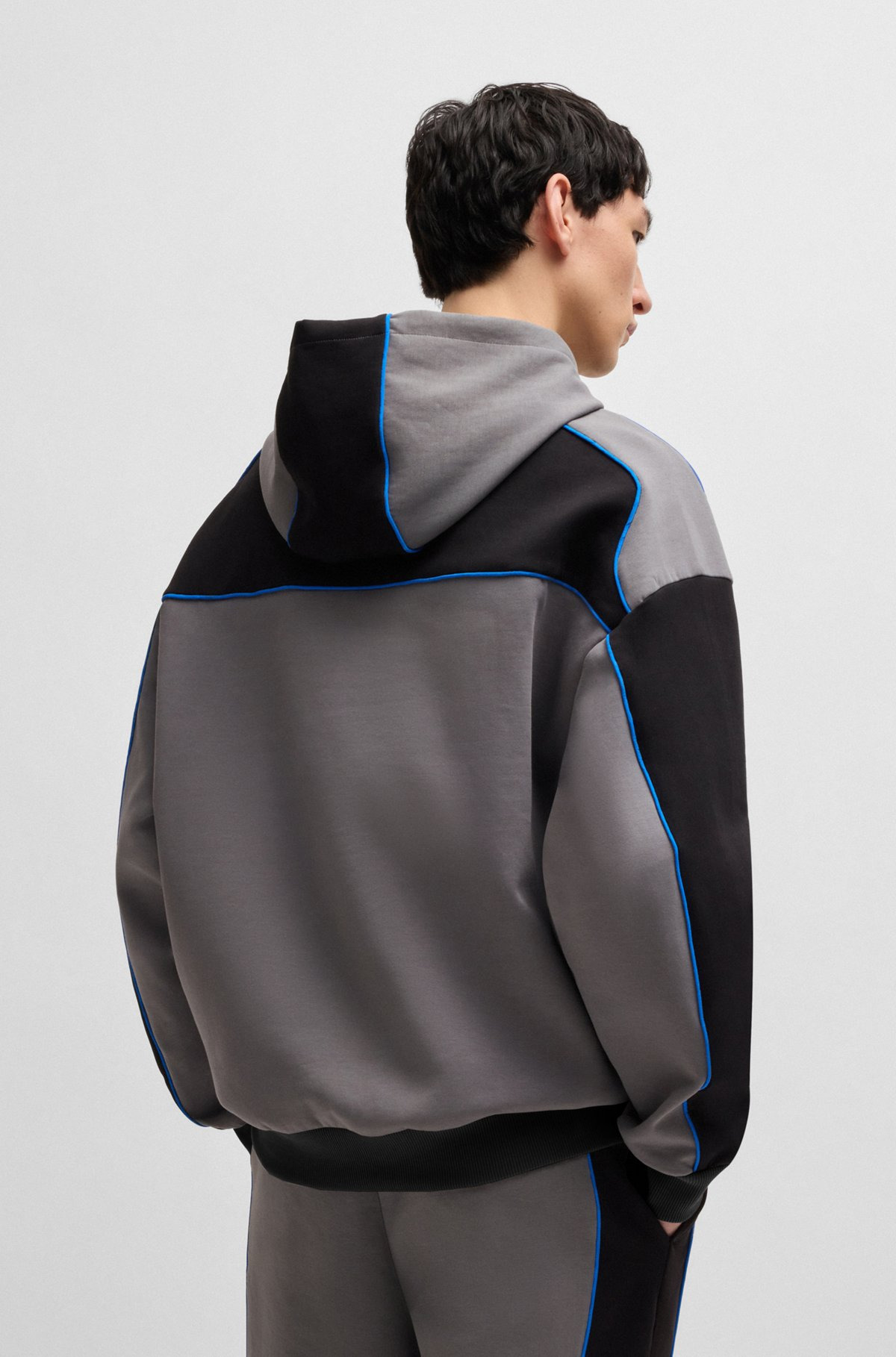 HUGO X RB HOODIE WITH PIPING DETAILS - 5