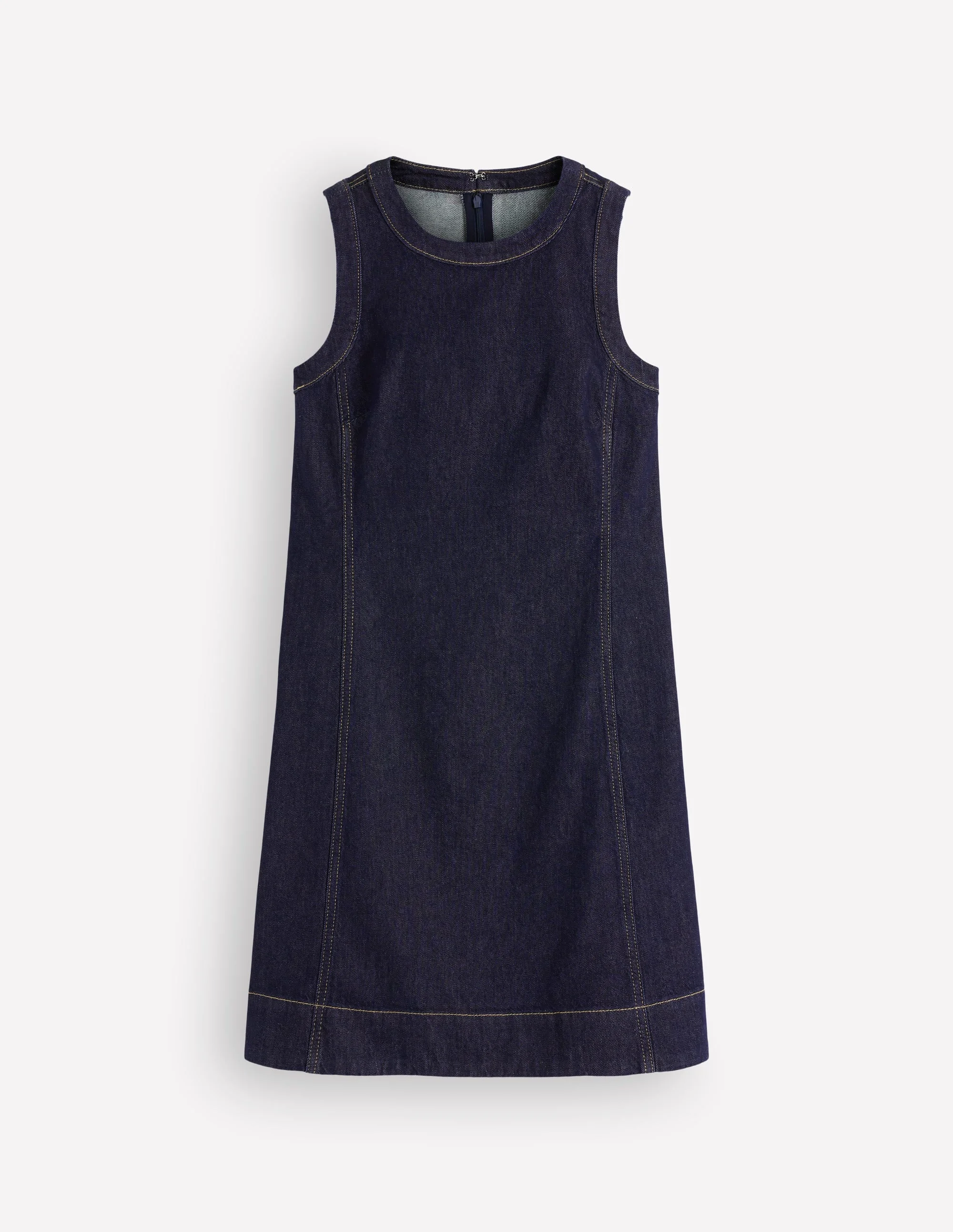 Lou Denim Shift Dress-Indigo Denim - 1
