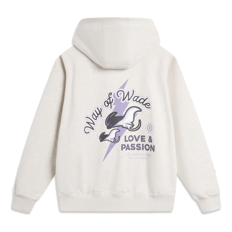 Li-Ning Li-Ning Way of Wade Love & Passion Hoodie 'White' AWDU651-4 outlook