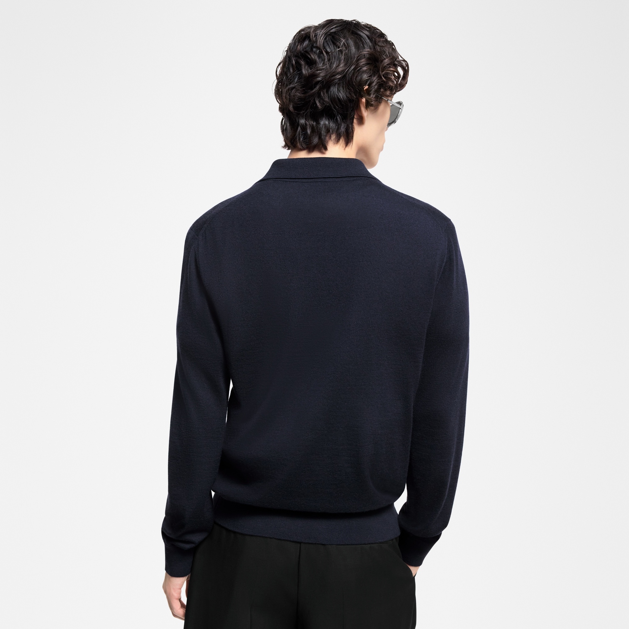 Cashmere Long-Sleeved Polo - 5