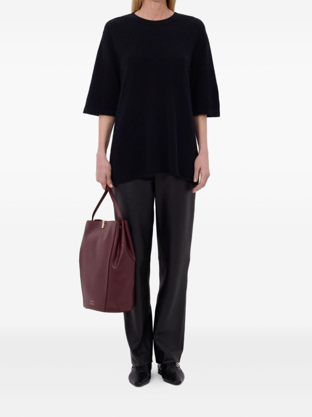 Raven short-sleeve crew-neck sweater - 2