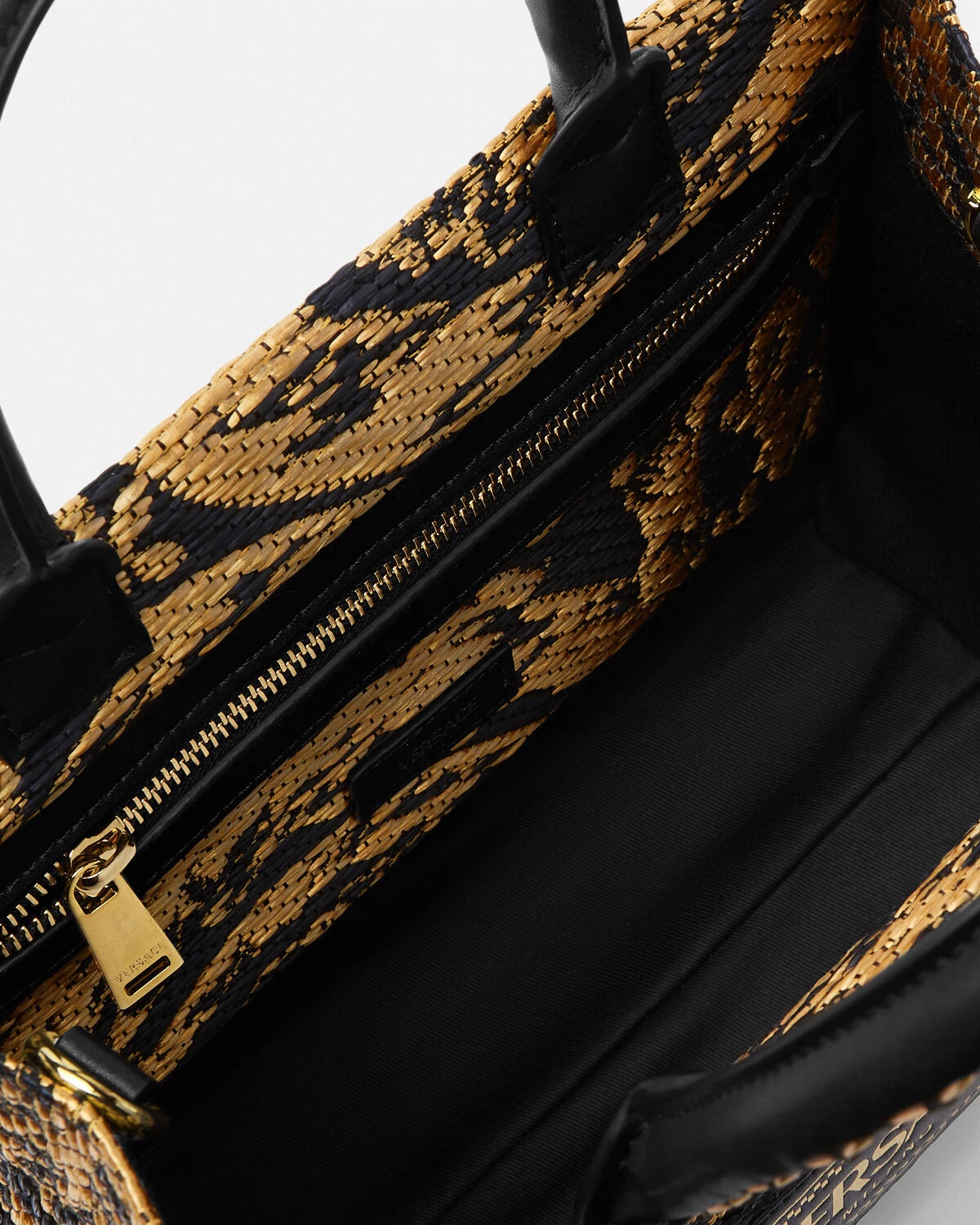 Barocco Athena Raffia Small Tote Bag - 5