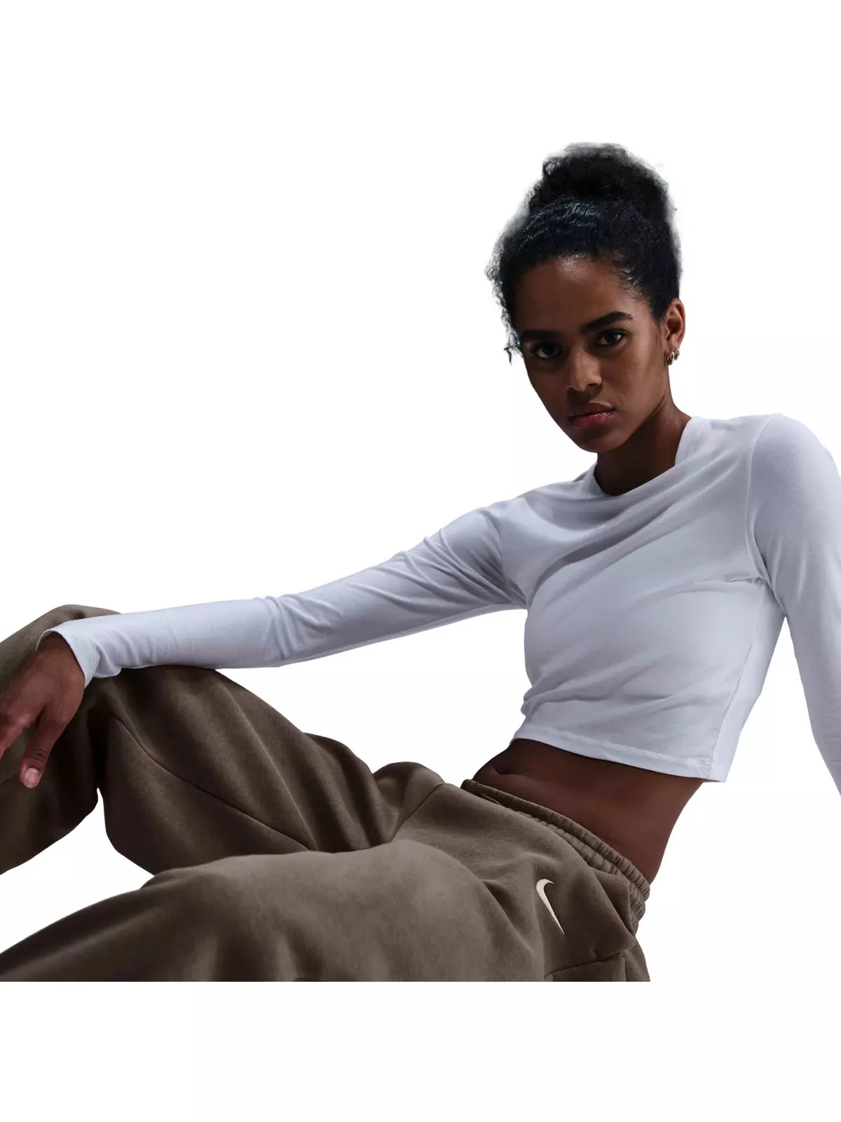 Women's Sportswear Phoenix Fleece High-Waisted Oversized Sweatpants - Brown - 5
