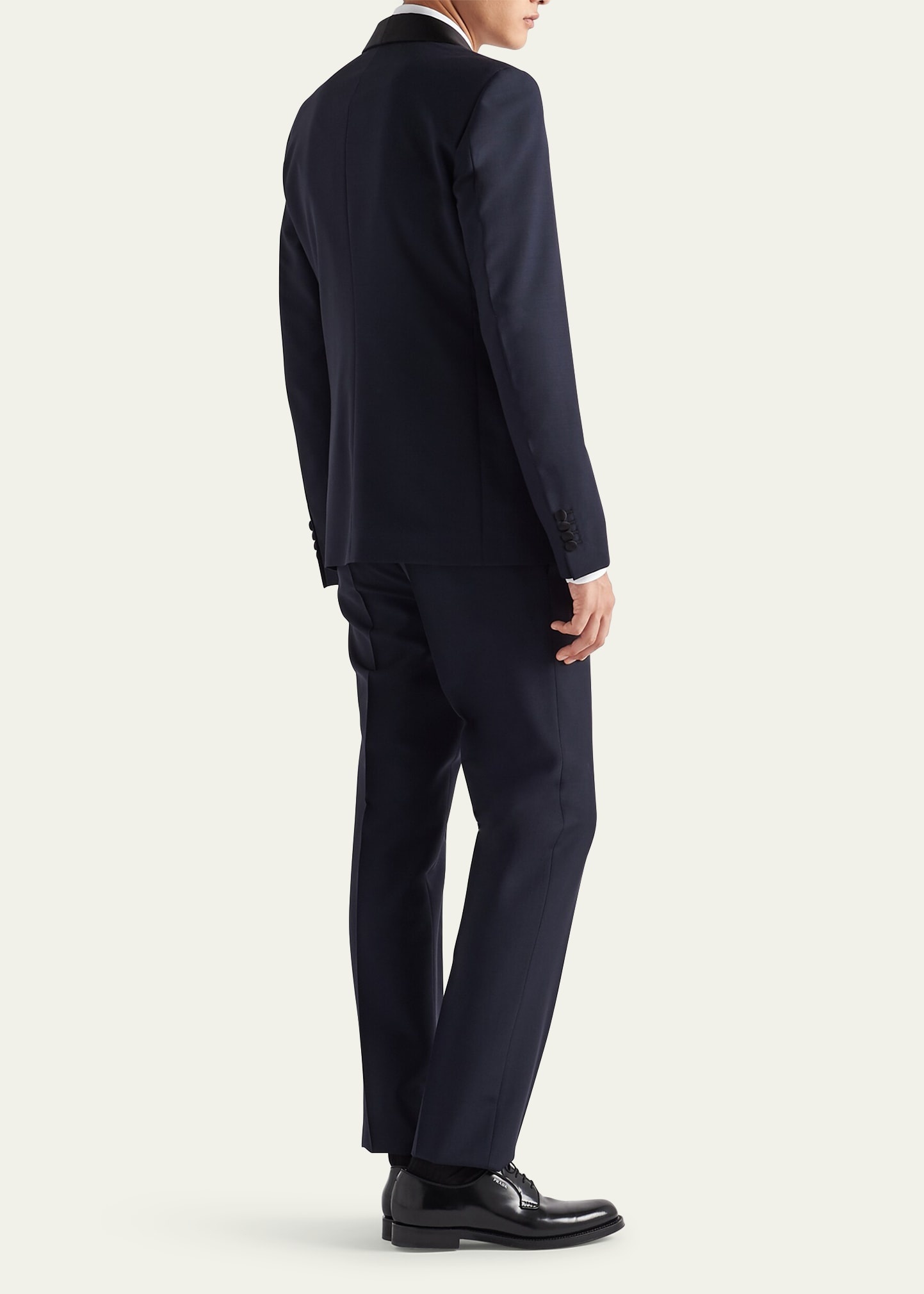 Men's Mohair-Blend Smoking Tuxedo - 3