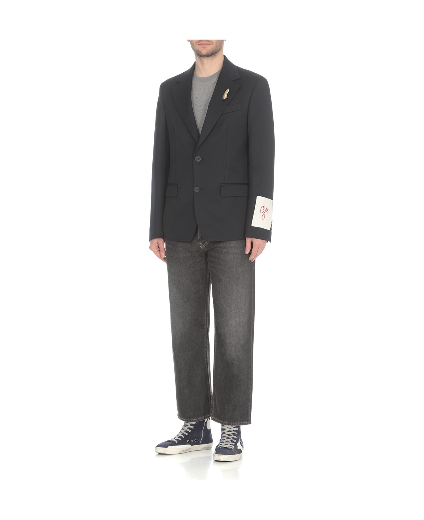 Virgin Wool Blend Single-breast Jacket - 3