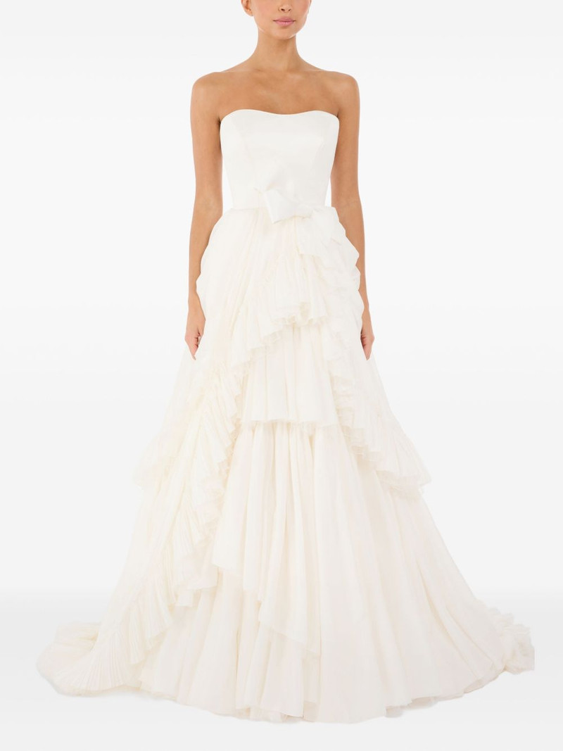 JENNY PACKHAM Antonia ruffled bow dress outlook