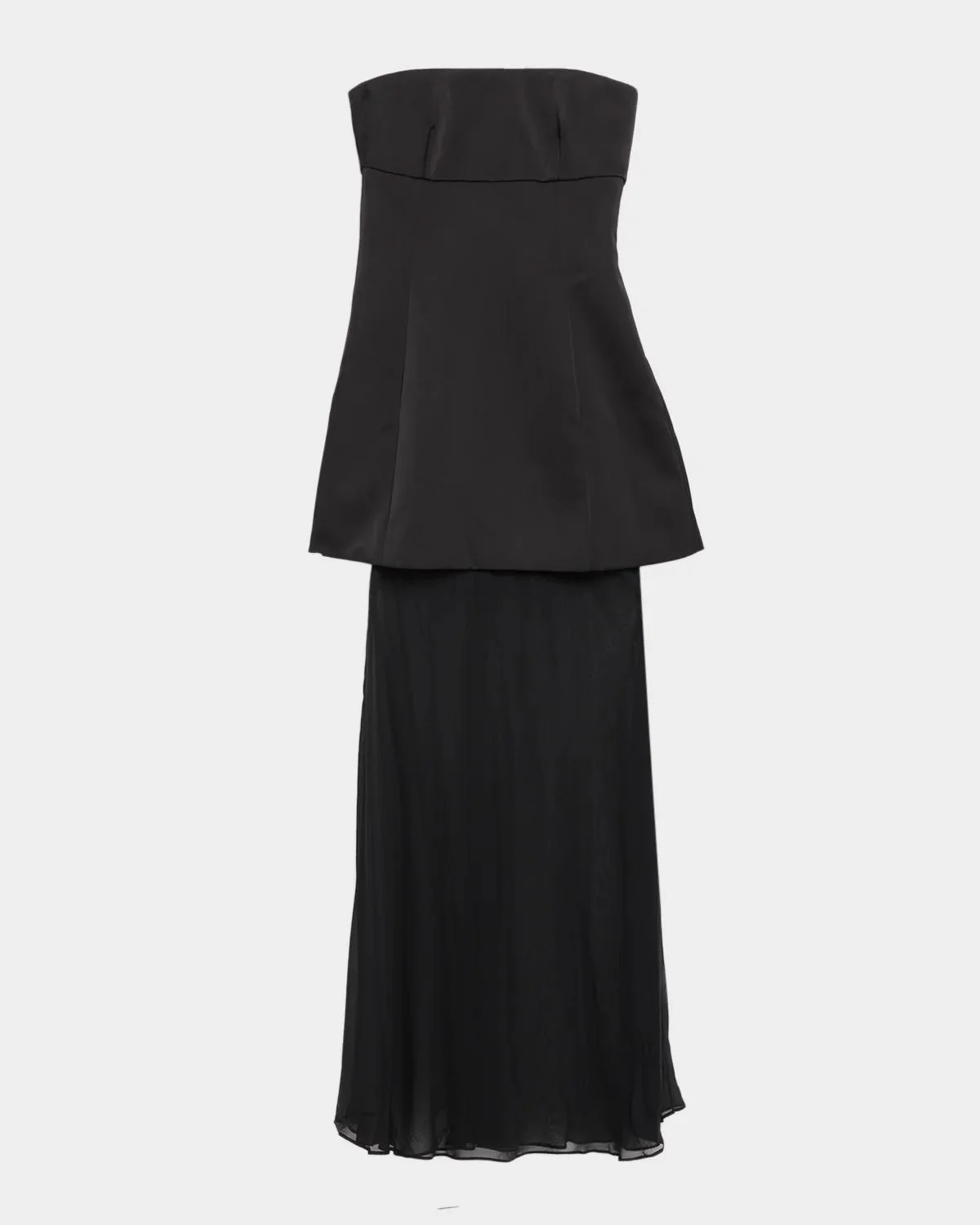 Avidan Sheer-Skirt Gown - 1