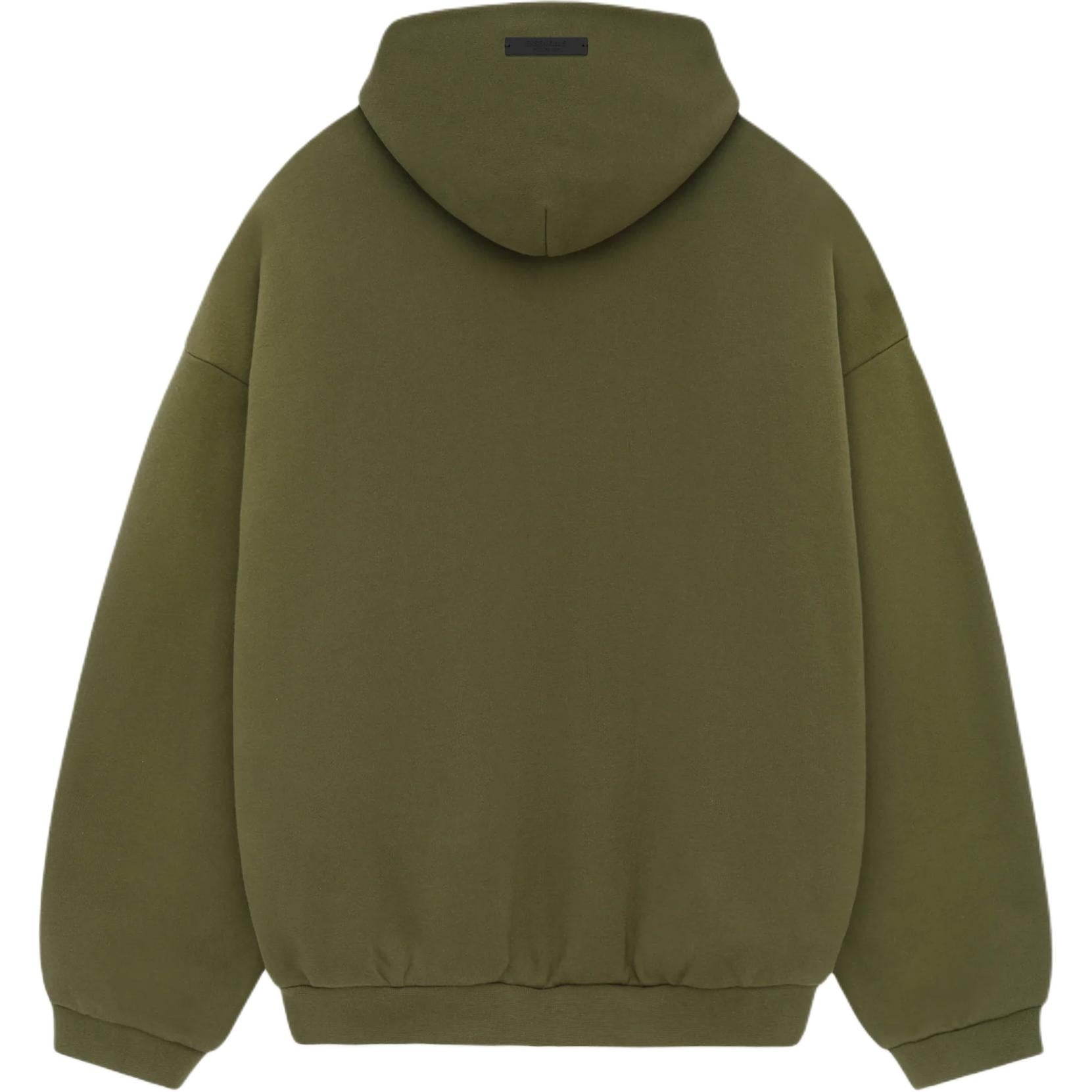 Fear of God Essentials Fleece Hoodie 'Military' 192BT246255F - 2