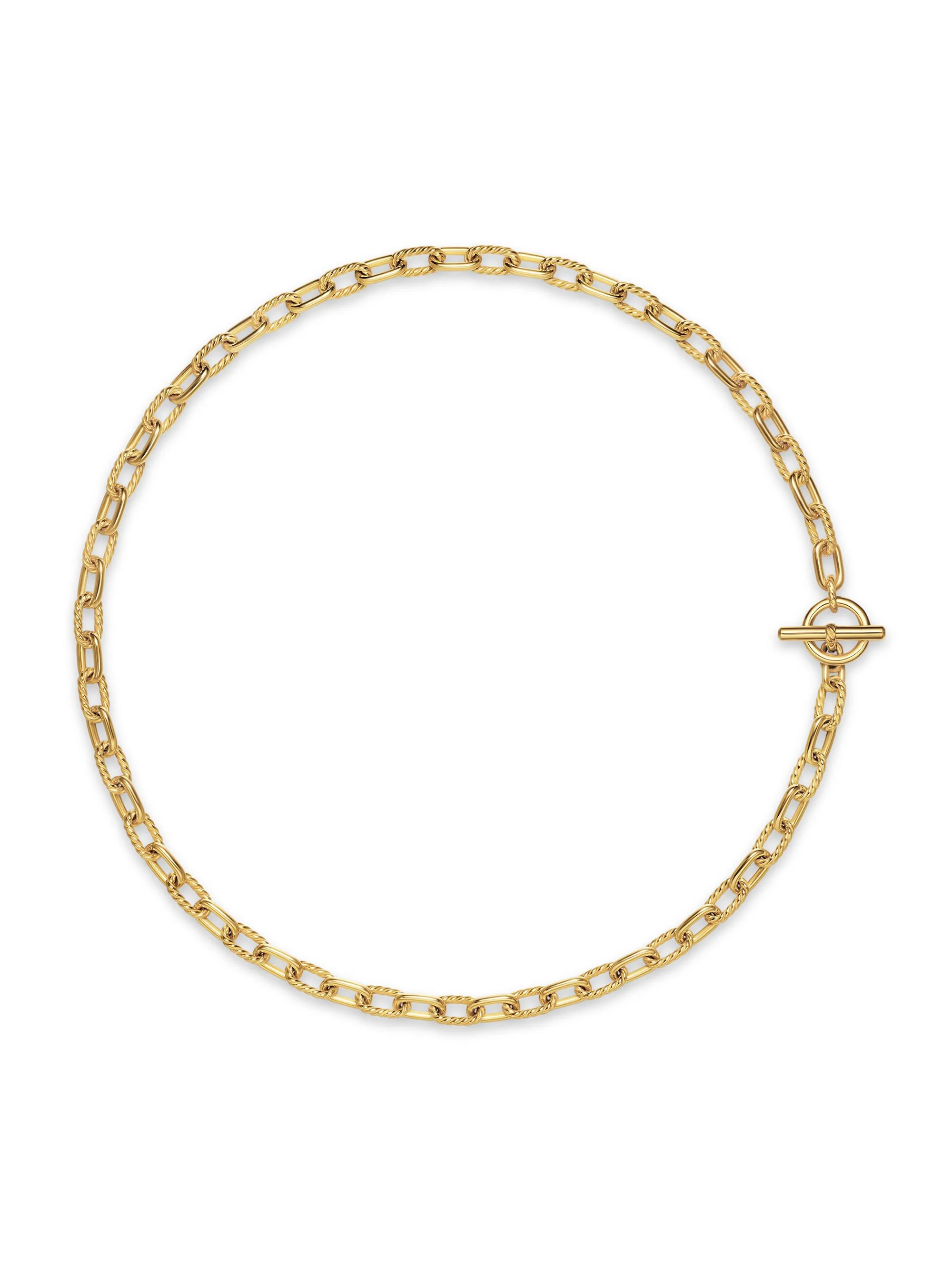 Women's DY Madison Toggle Chain Necklace in 18K Yellow Gold, 5.5MM - Gold - 1