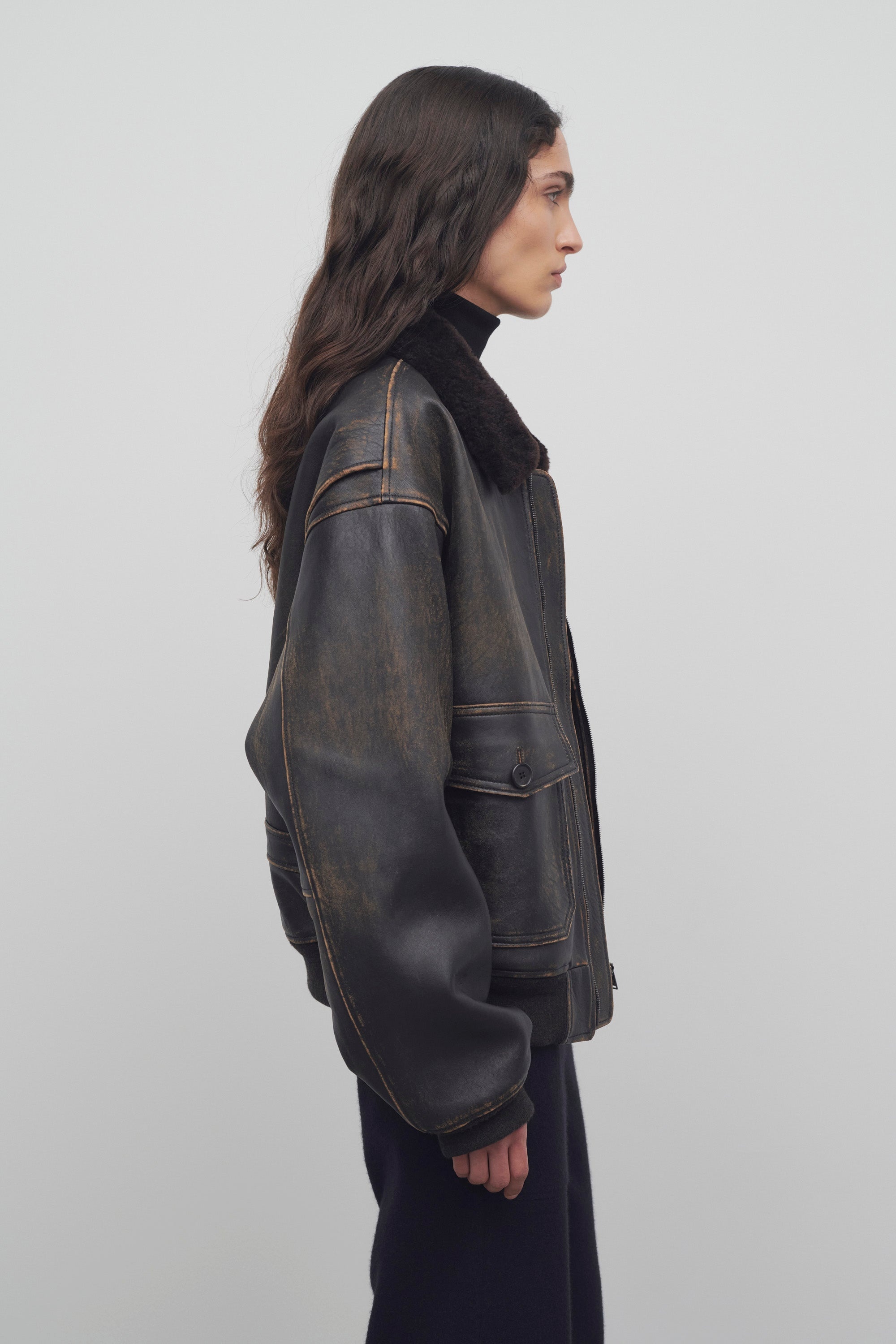 Adonis Jacket in Leather - 4