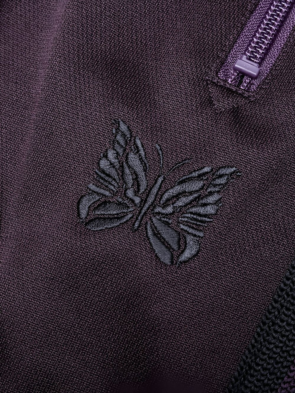 butterfly-embroidered track trousers - 4