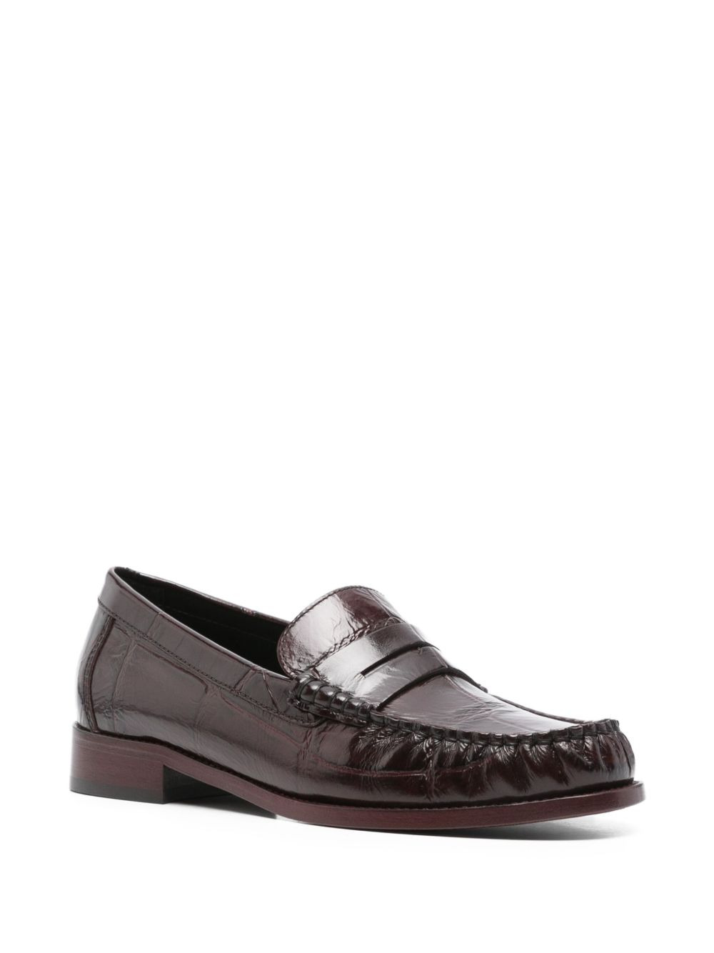 penny leather loafers - 2