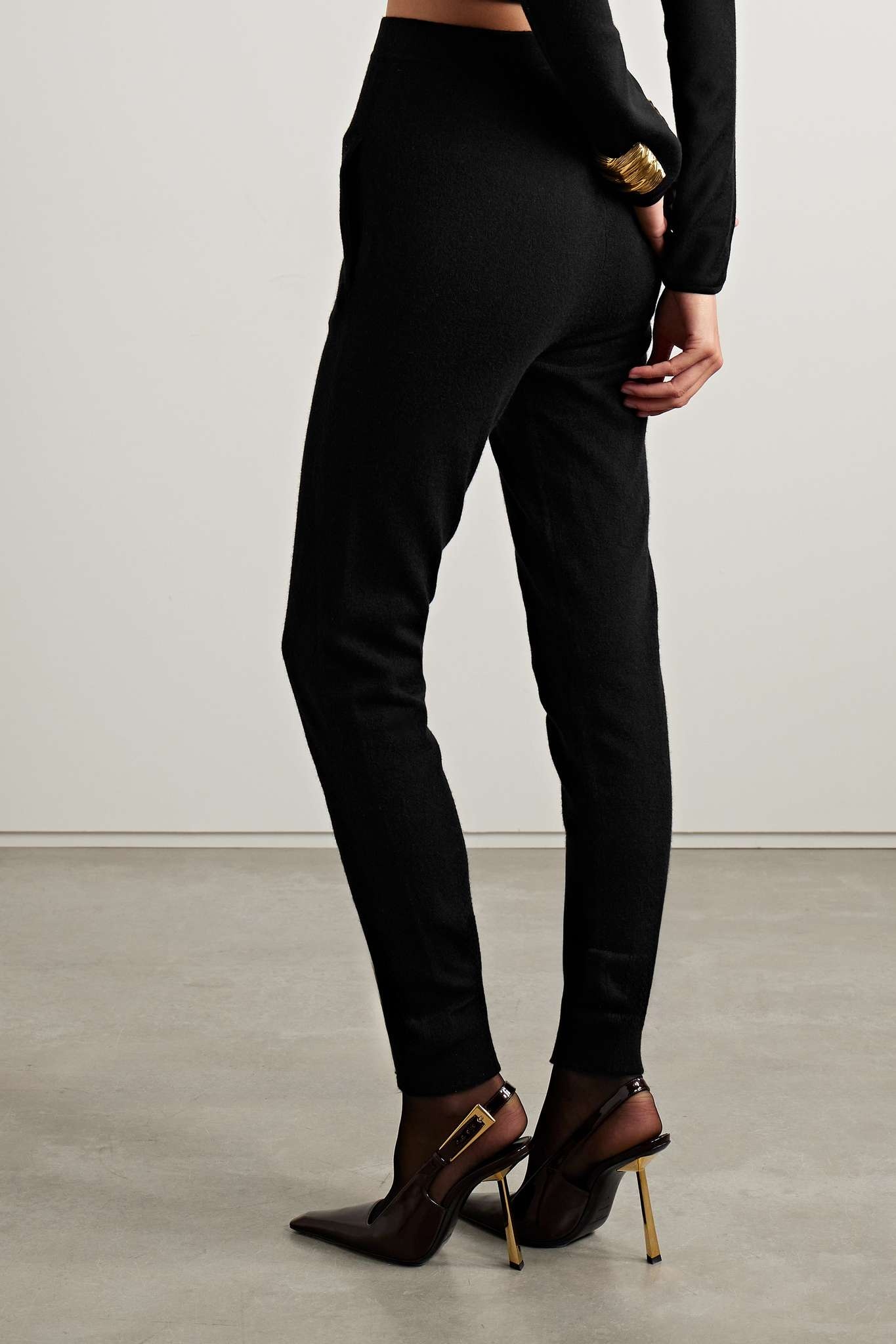 Cashmere tapered leggings - 4