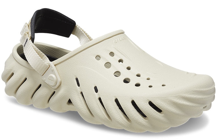 Crocs Echo Clog 'Bone Black Beige' 207937-2YJ - 3