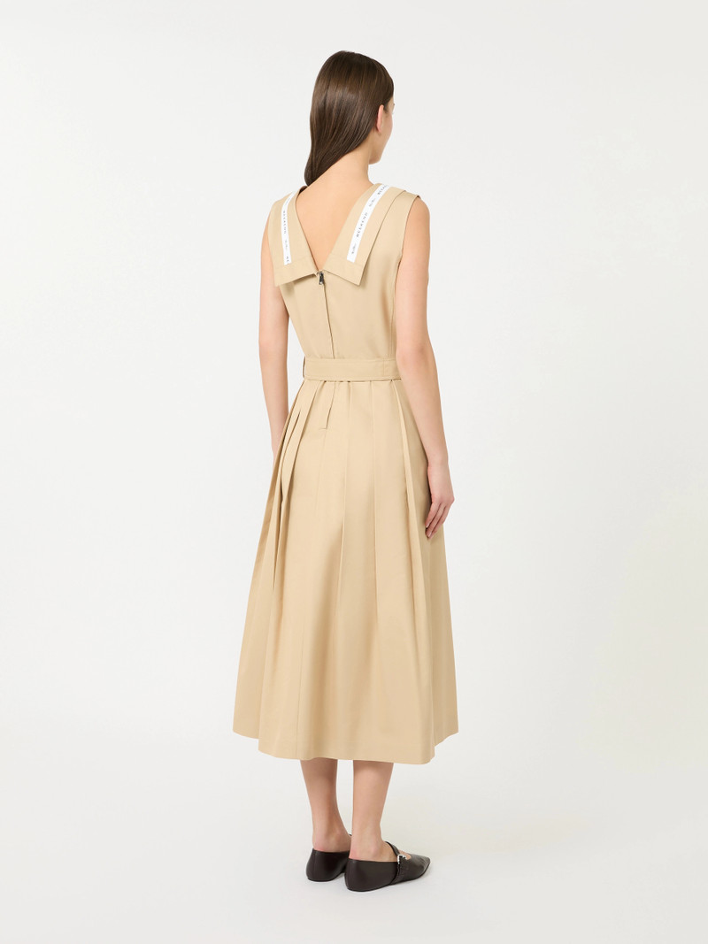 CONO Water-repellent gabardine dress - BEIGE 4