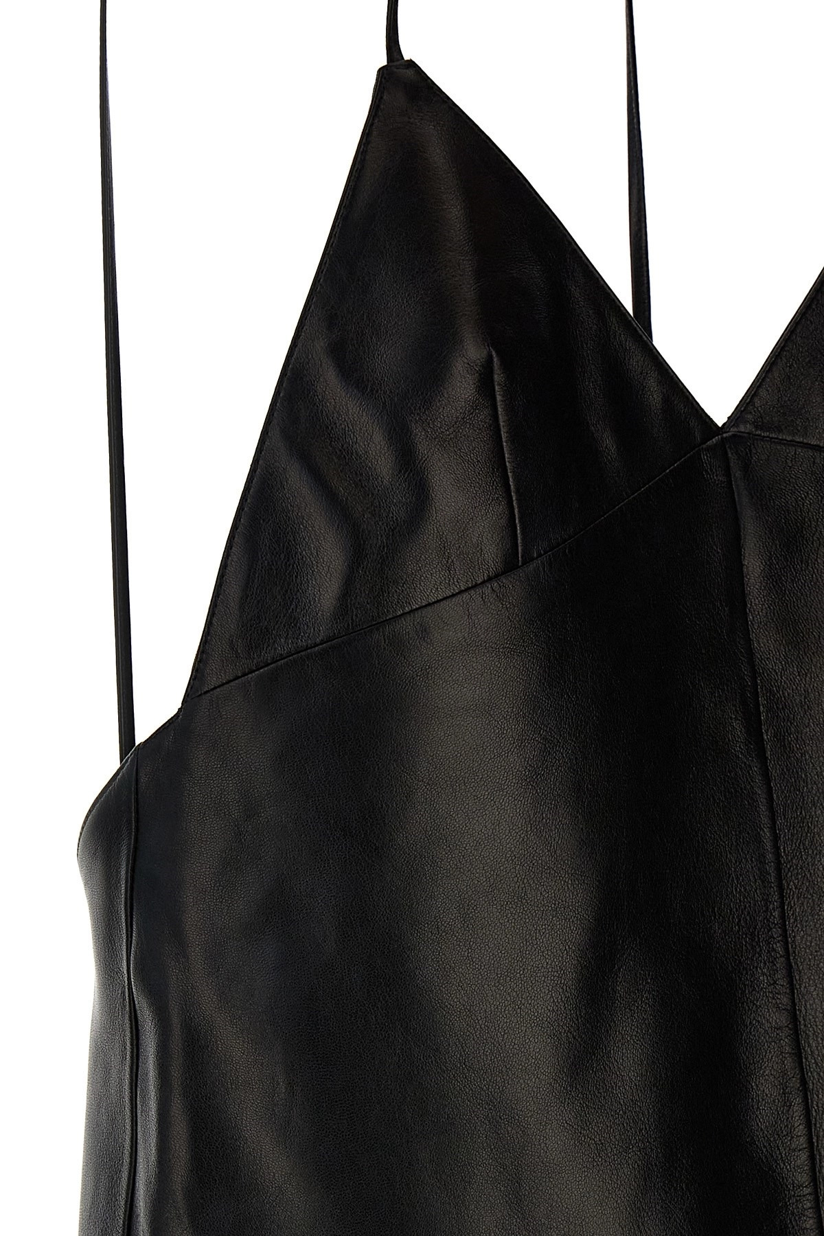 Leather slip dress - 5
