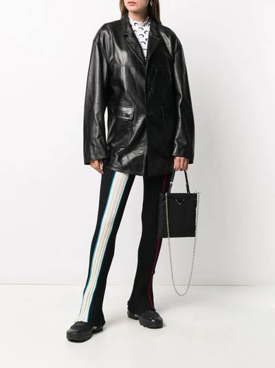 Ambush oversized leather jacket outlook