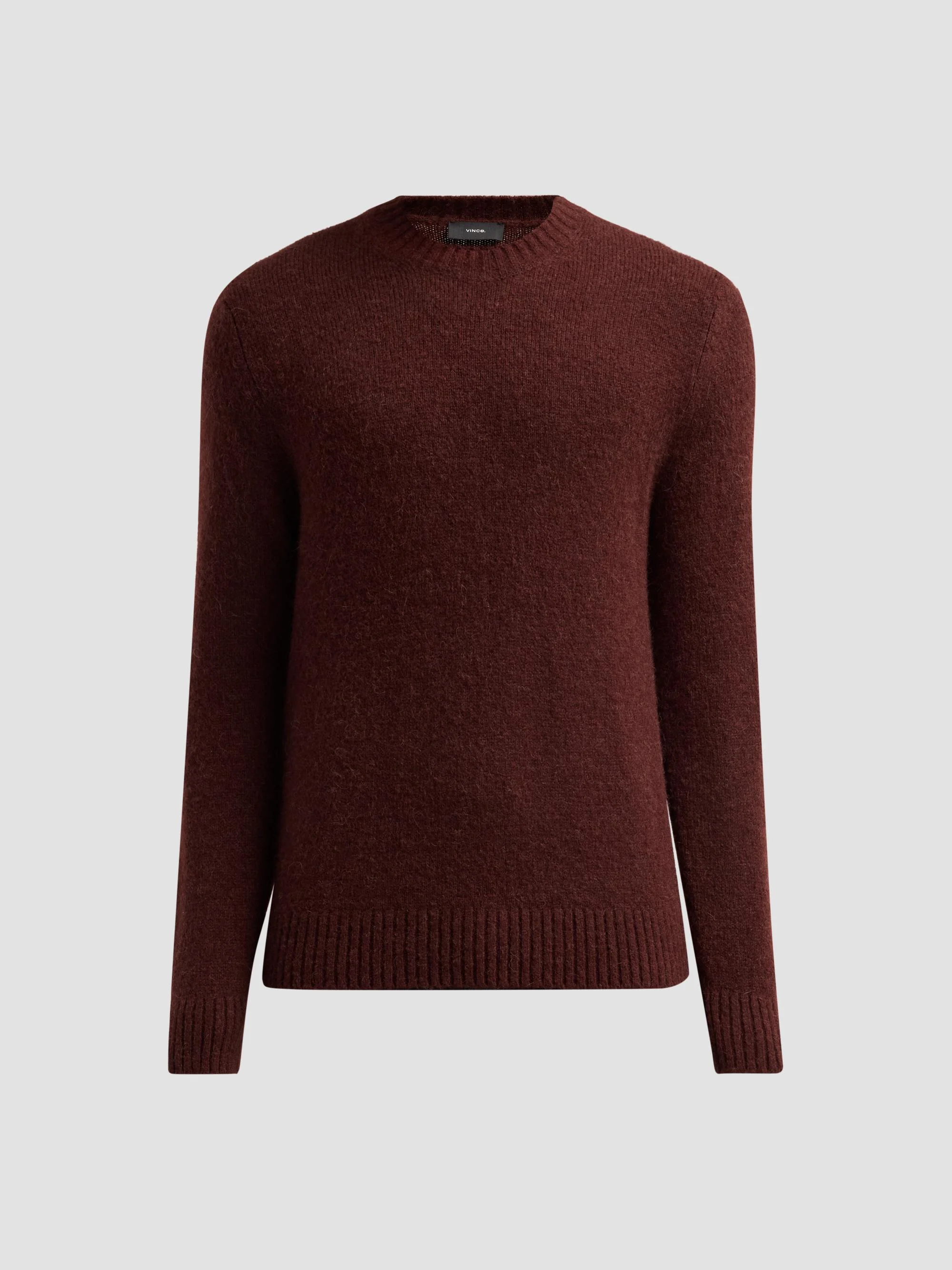 Men's Mottled Marled Crewneck Sweater - Mahogany - 1