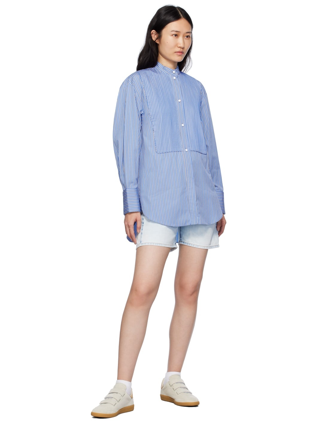 Blue Oreta Denim Shorts - 4