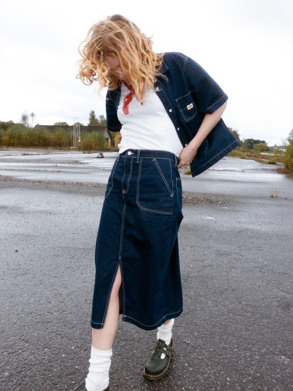 Boel Painter Denim Skirt Dark Blue - 2