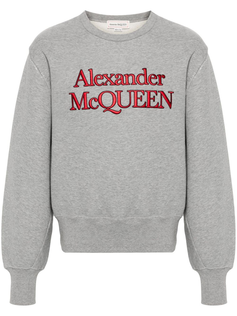 logo-print cotton sweatshirt 1