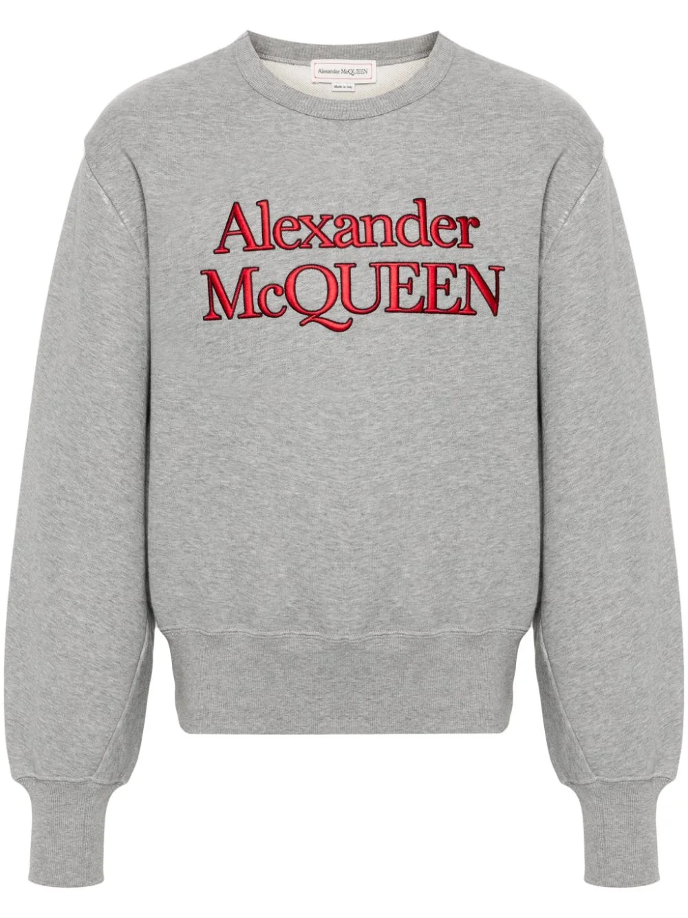 logo-print cotton sweatshirt - 1