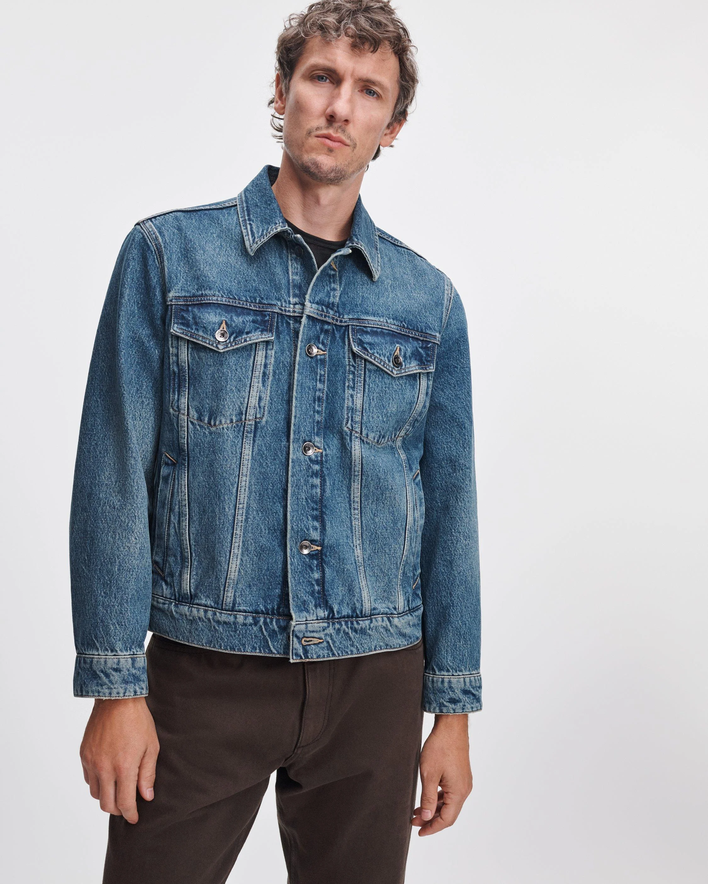 rb 3 Denim Trucker Jacket - 1