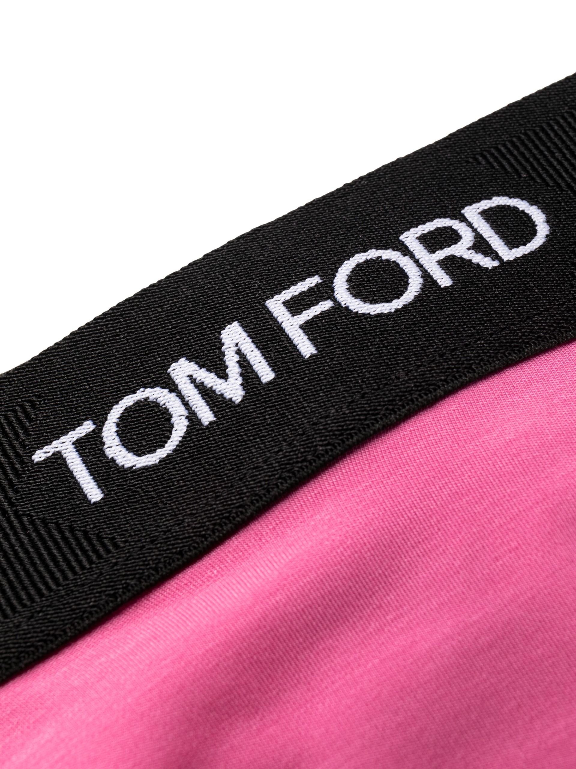 pink logo waistband modal thong - 3