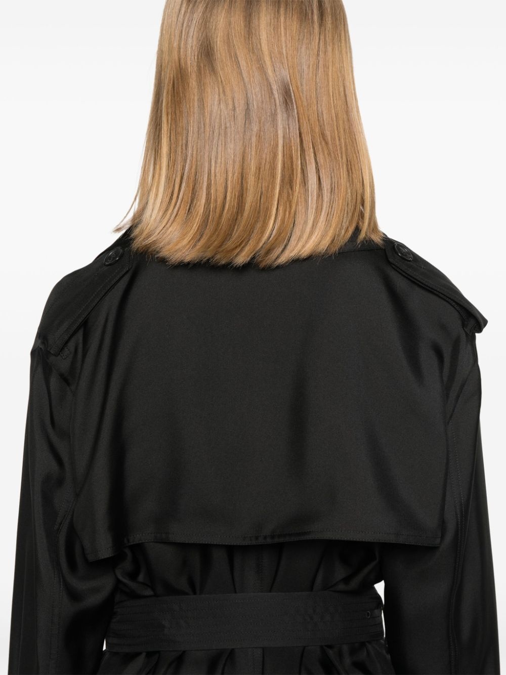 silk trench coat - 5