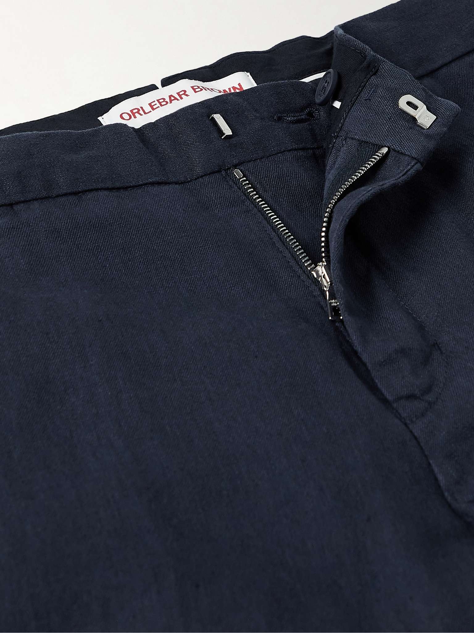 Griffon Slim-Fit Linen Trousers - 3
