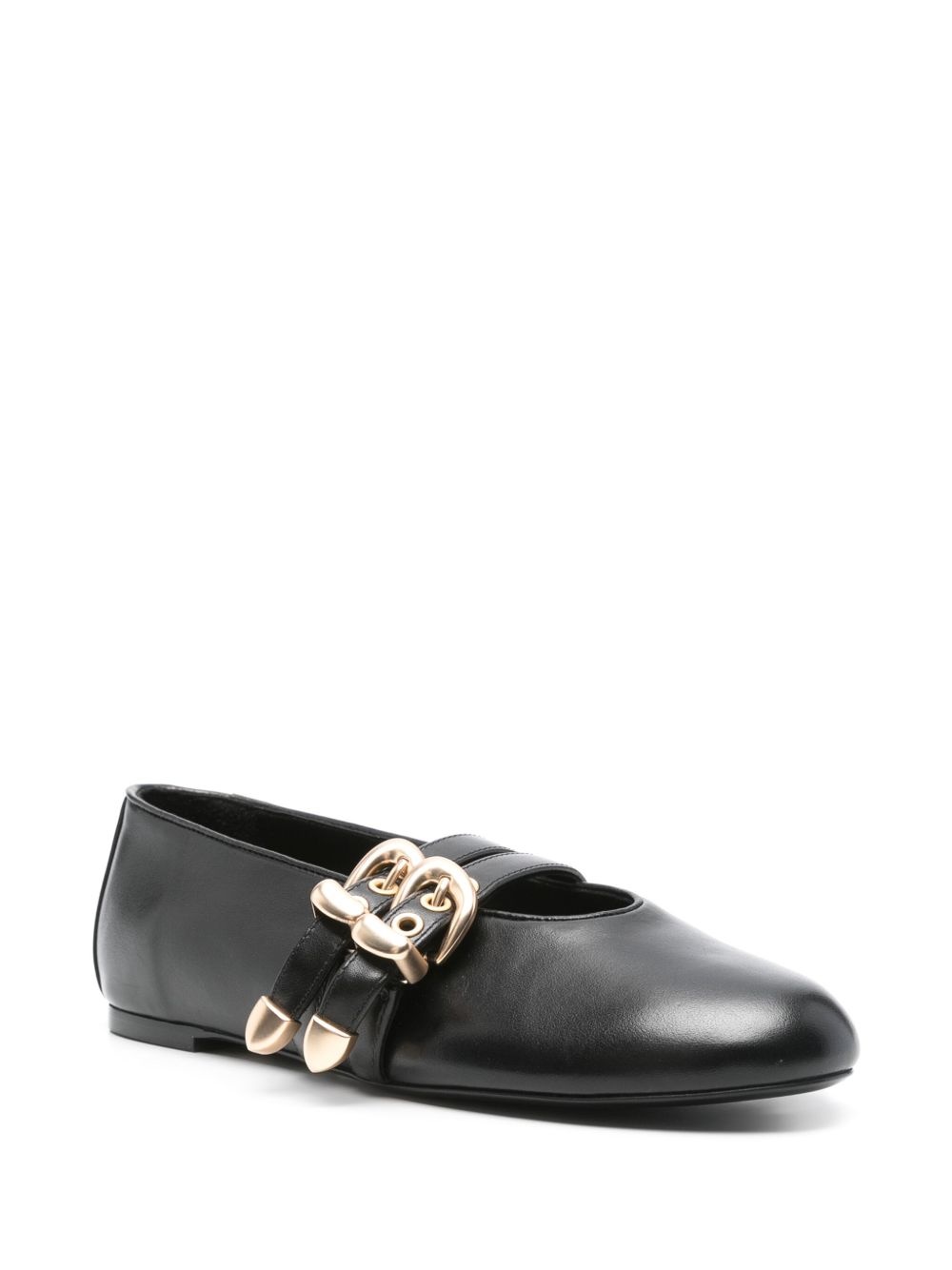 double-buckle ballet flats - 2