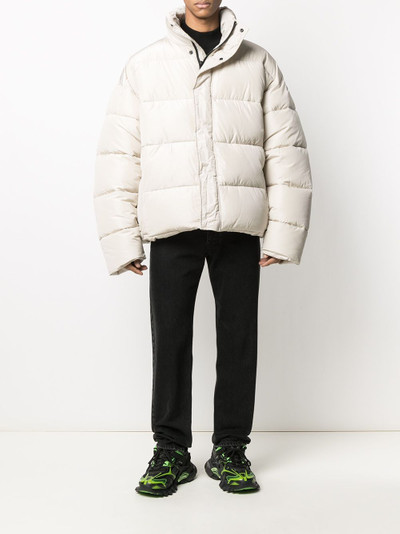 BALENCIAGA BB oversized-fit puffer jacket outlook