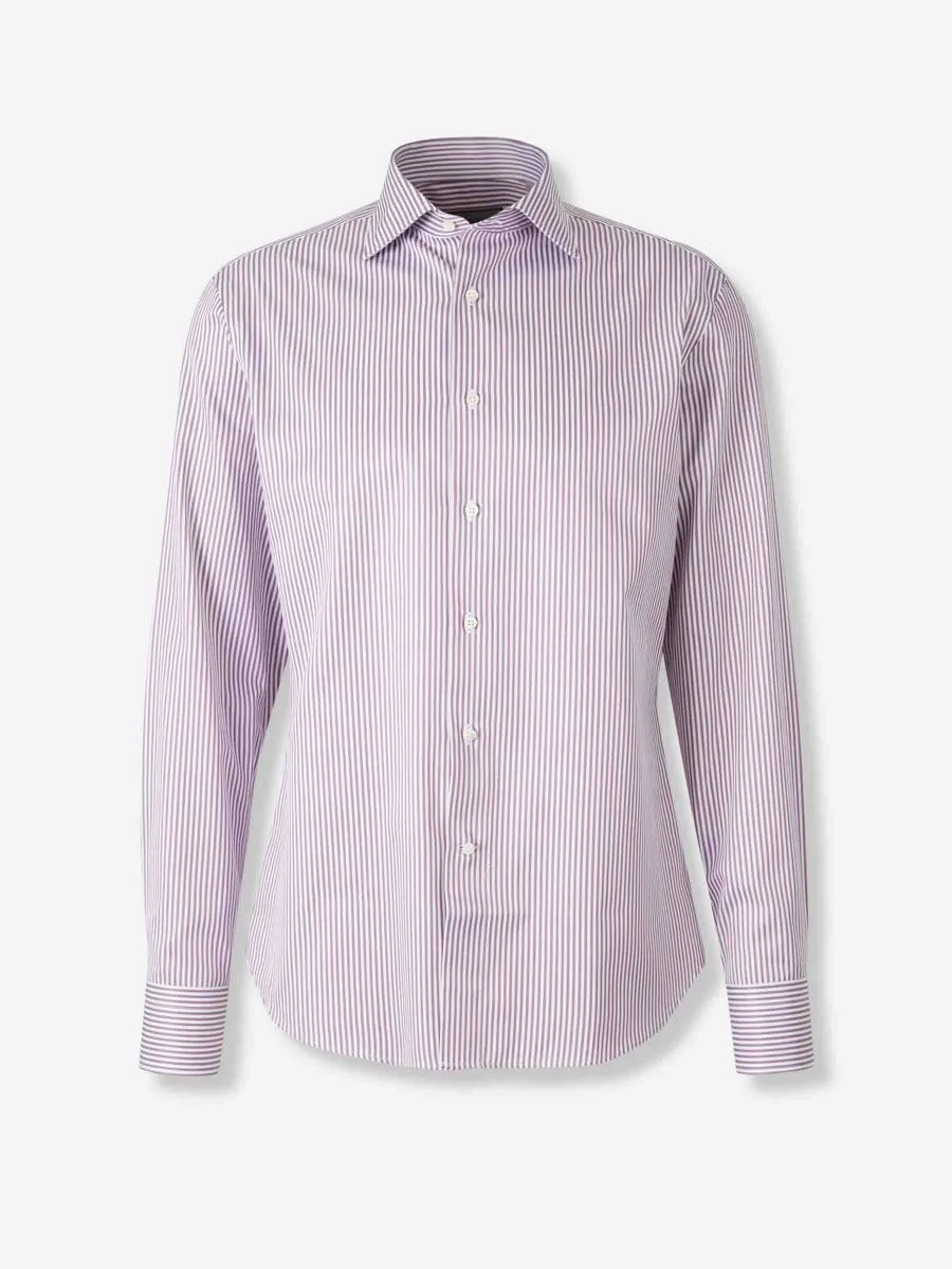 Canali Striped Pattern Shirt - 1