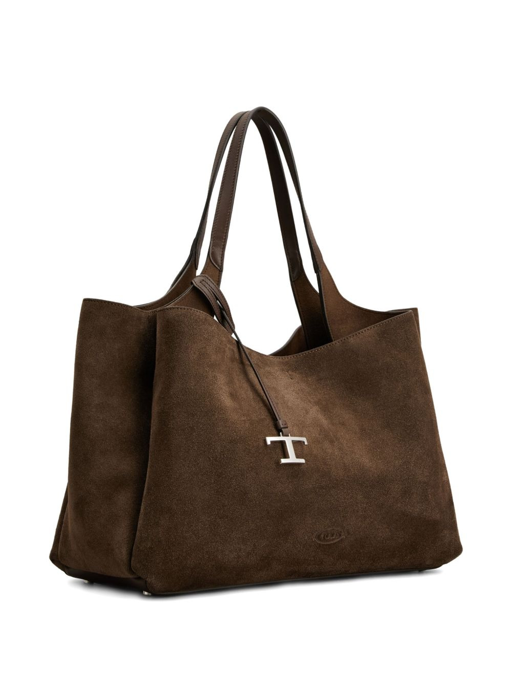 medium suede tote bag - 2