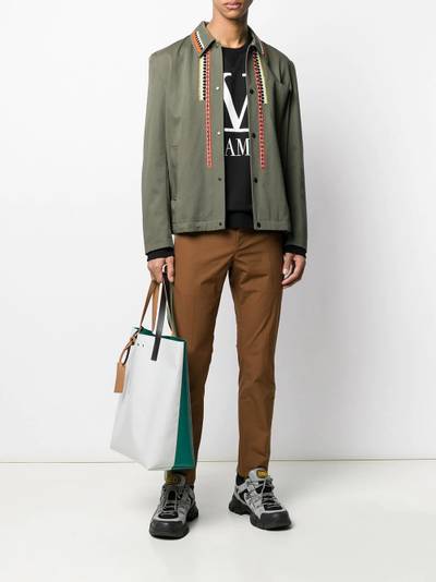 Valentino embroidered shirt jacket outlook