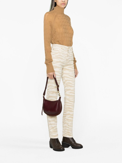 Etro cable-knit roll-neck jumper outlook