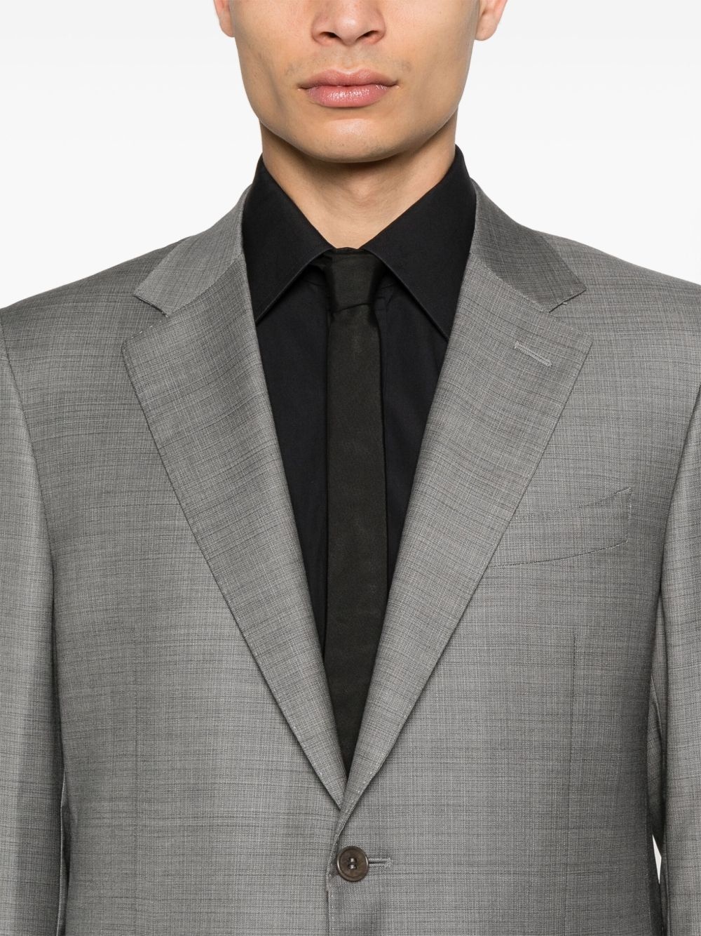 wool single-breasted suit - 4