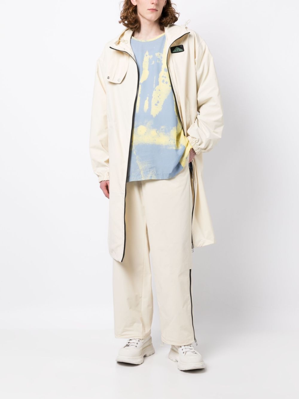 zip-up hooded parka - 2