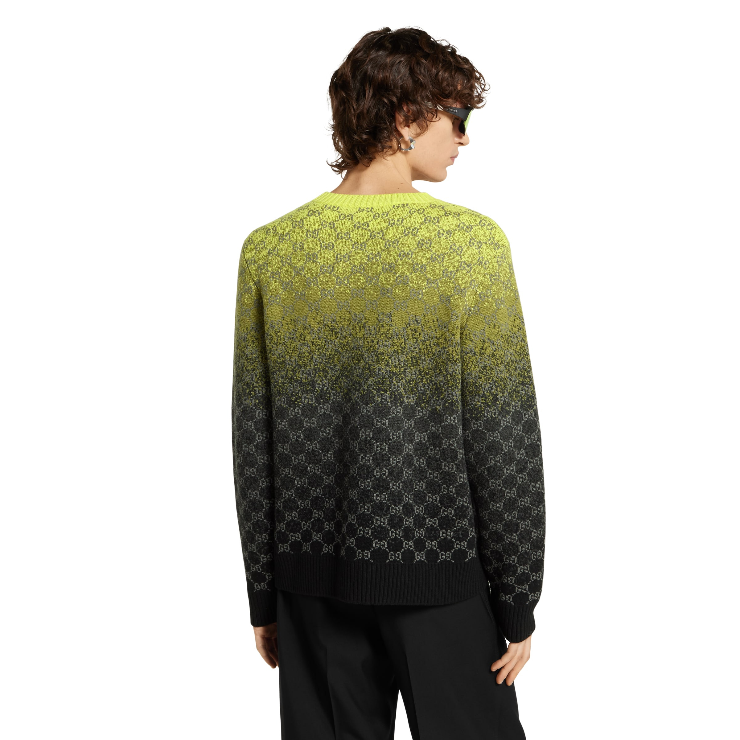 GG wool cashmere jacquard sweater - 4