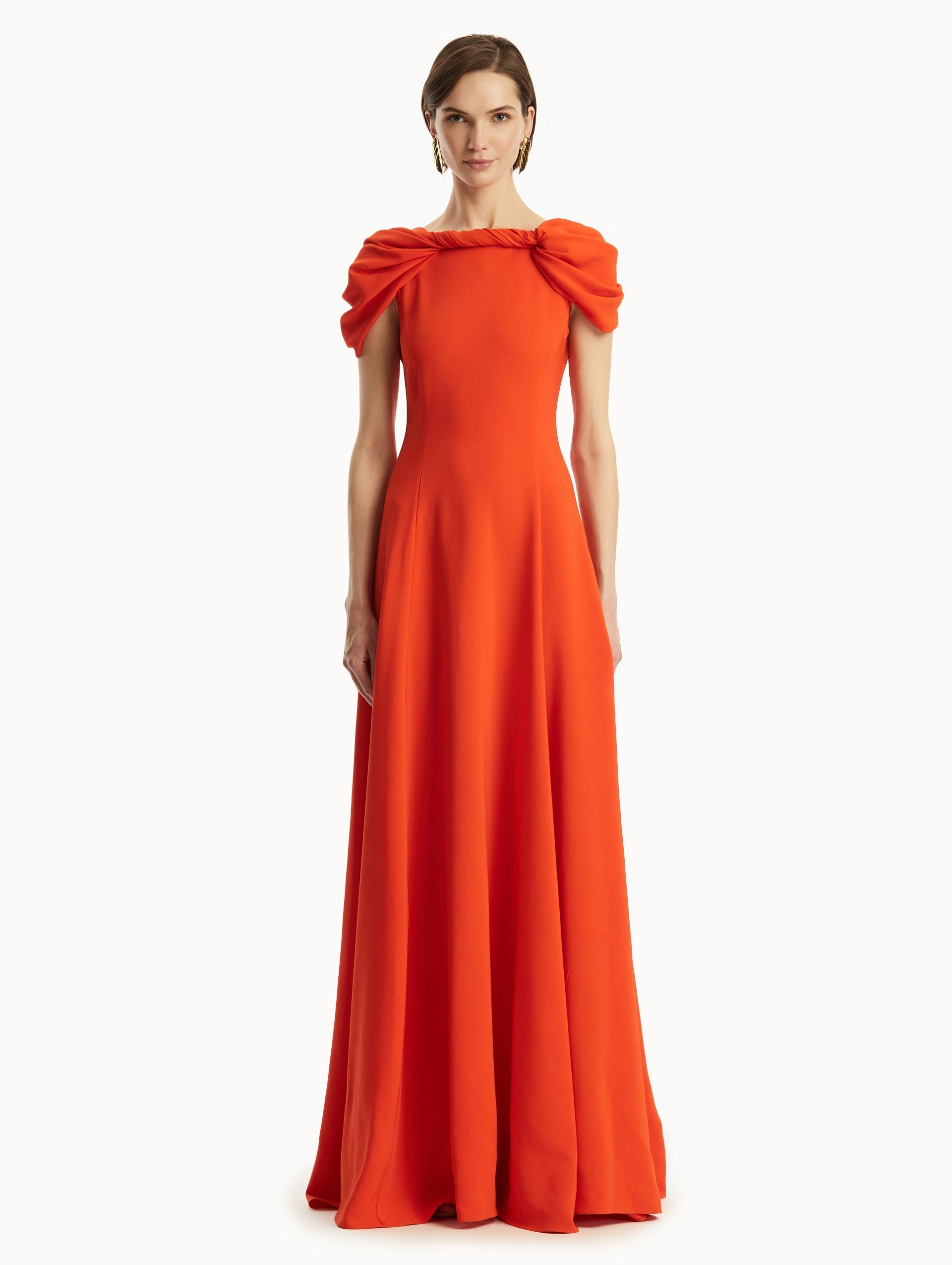 TWIST-DETAILED CADY GOWN - 2